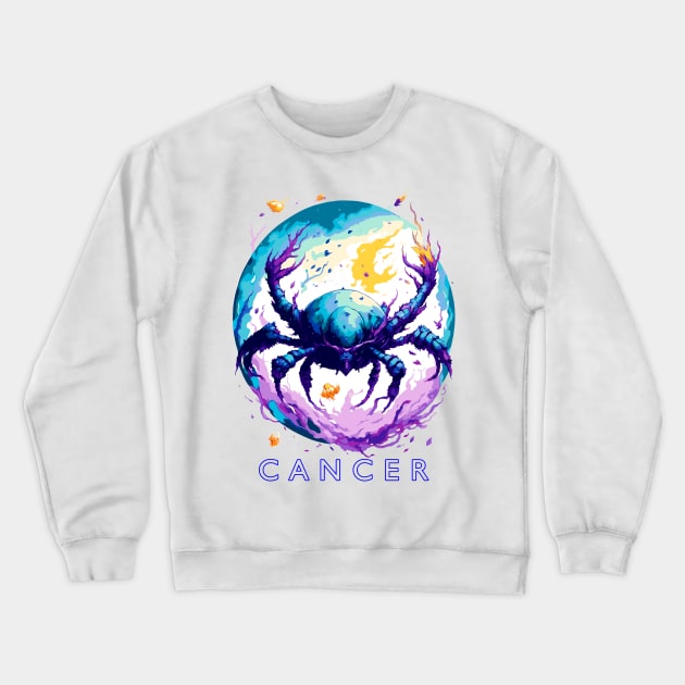 Zodiac sign Cancer T-shirt Crewneck Sweatshirt by Emotiondesign